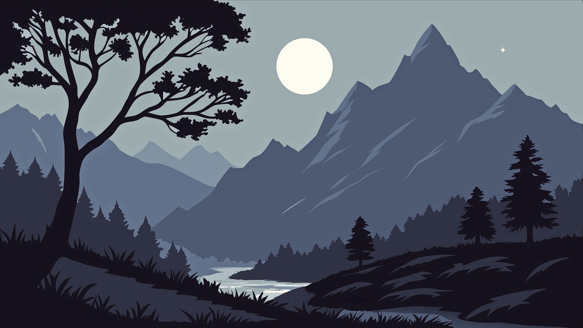 Бесплатное фото Минималистический пейзаж эпизод восьмой