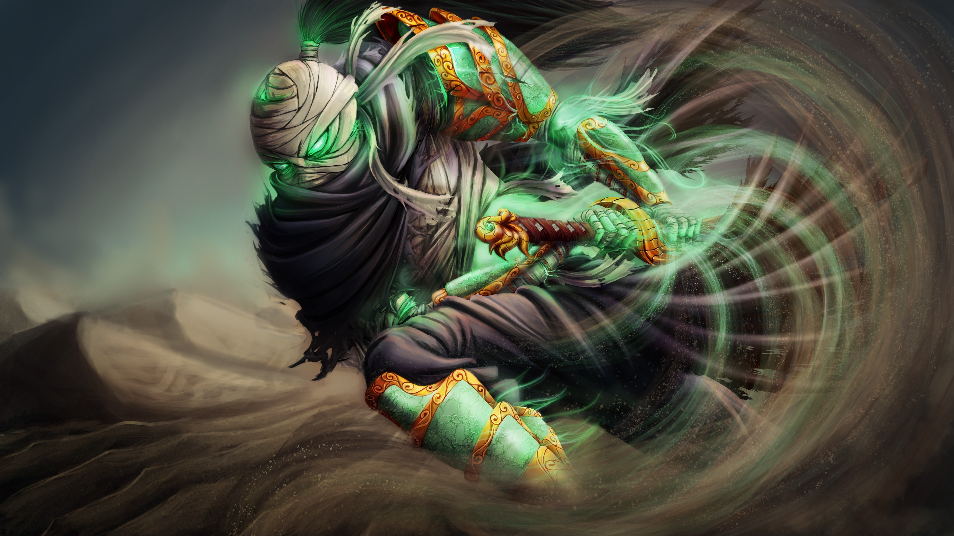 Wallpapers wallpaper fantasy samurai sword cape on the desktop