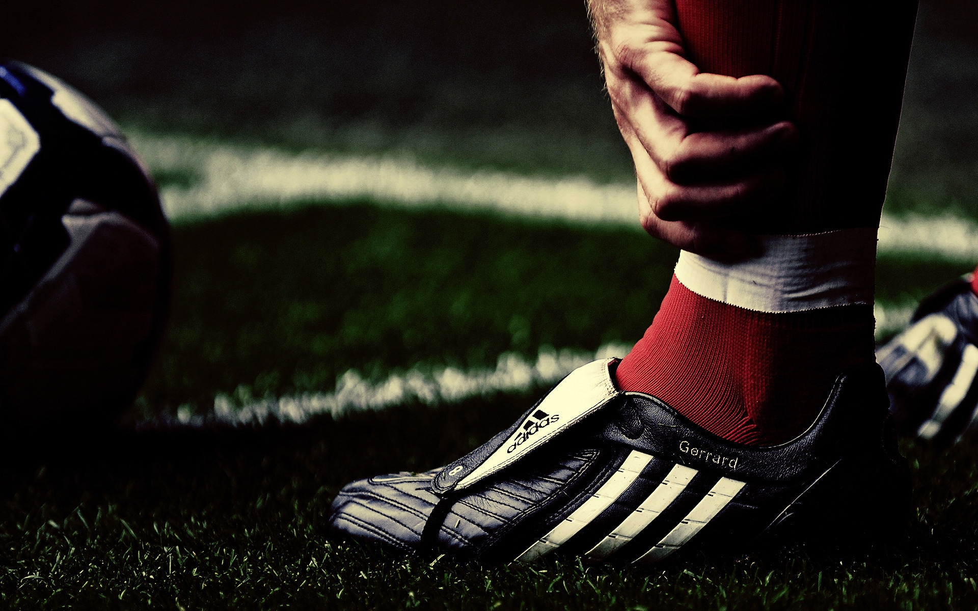 Wallpapers sneaker Adidas leg on the desktop