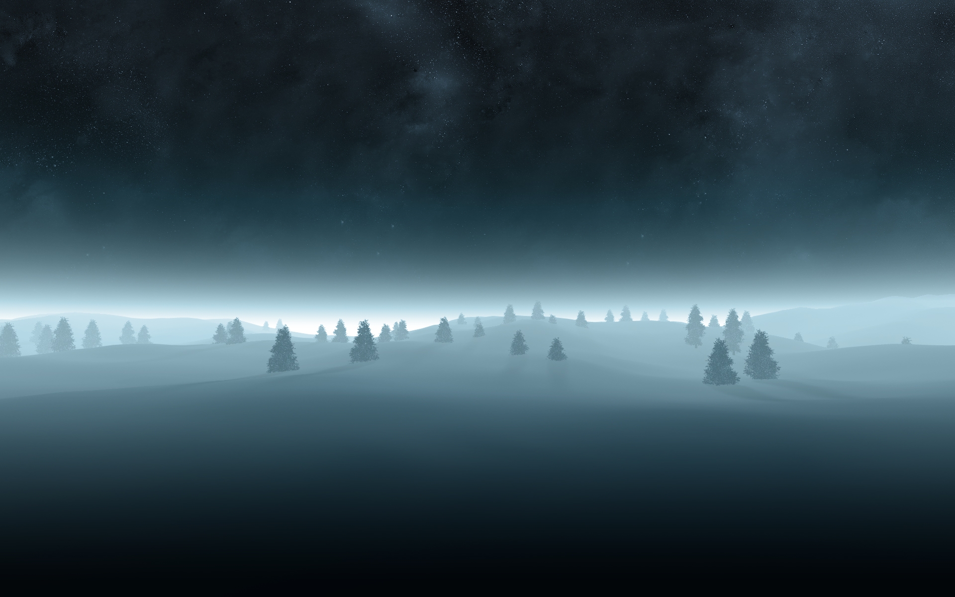 Wallpapers trees fir trees snow on the desktop