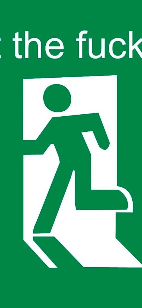 Бесплатное фото Рисунок иди к черту