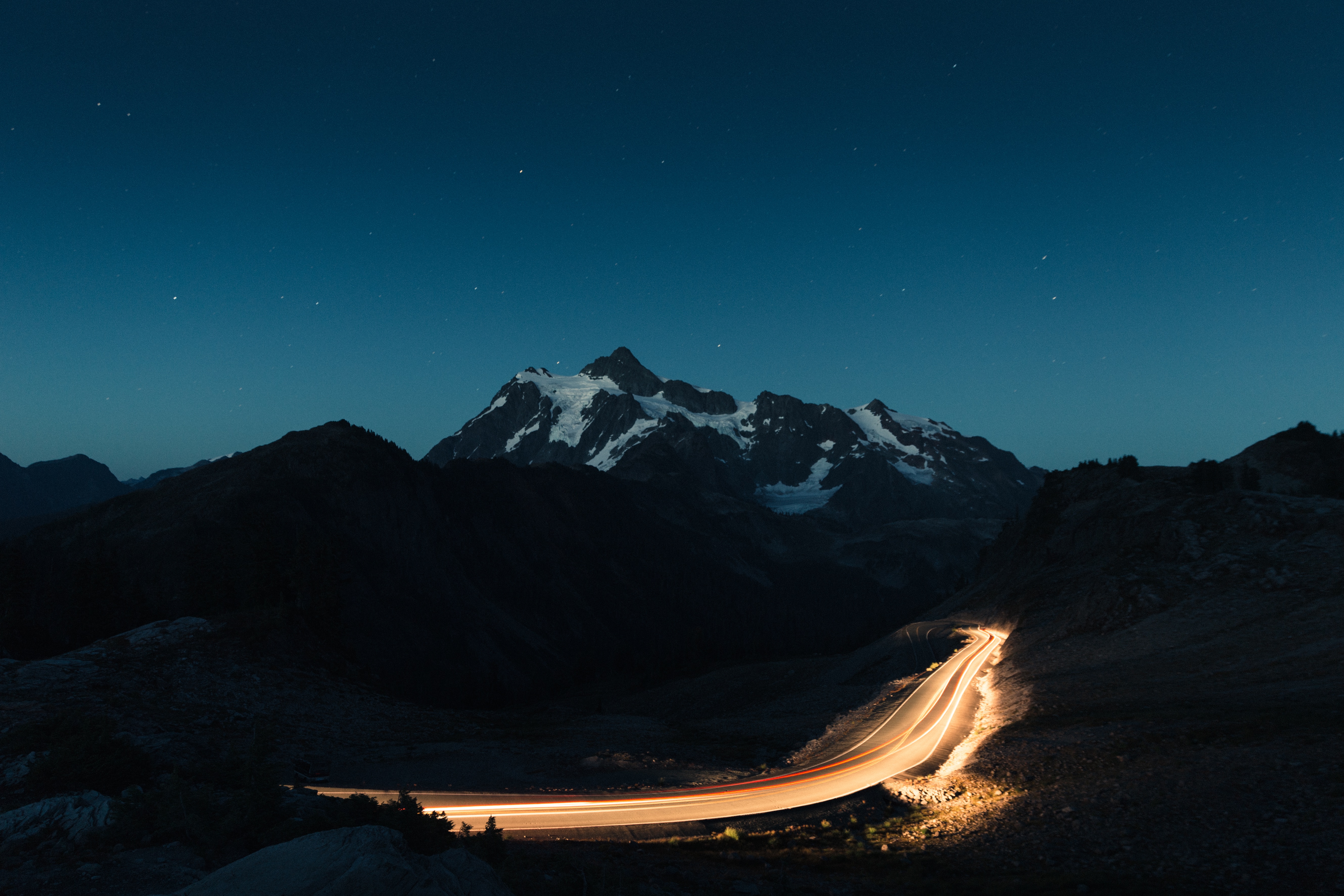 Wallpapers horizon mountains snow on the desktop