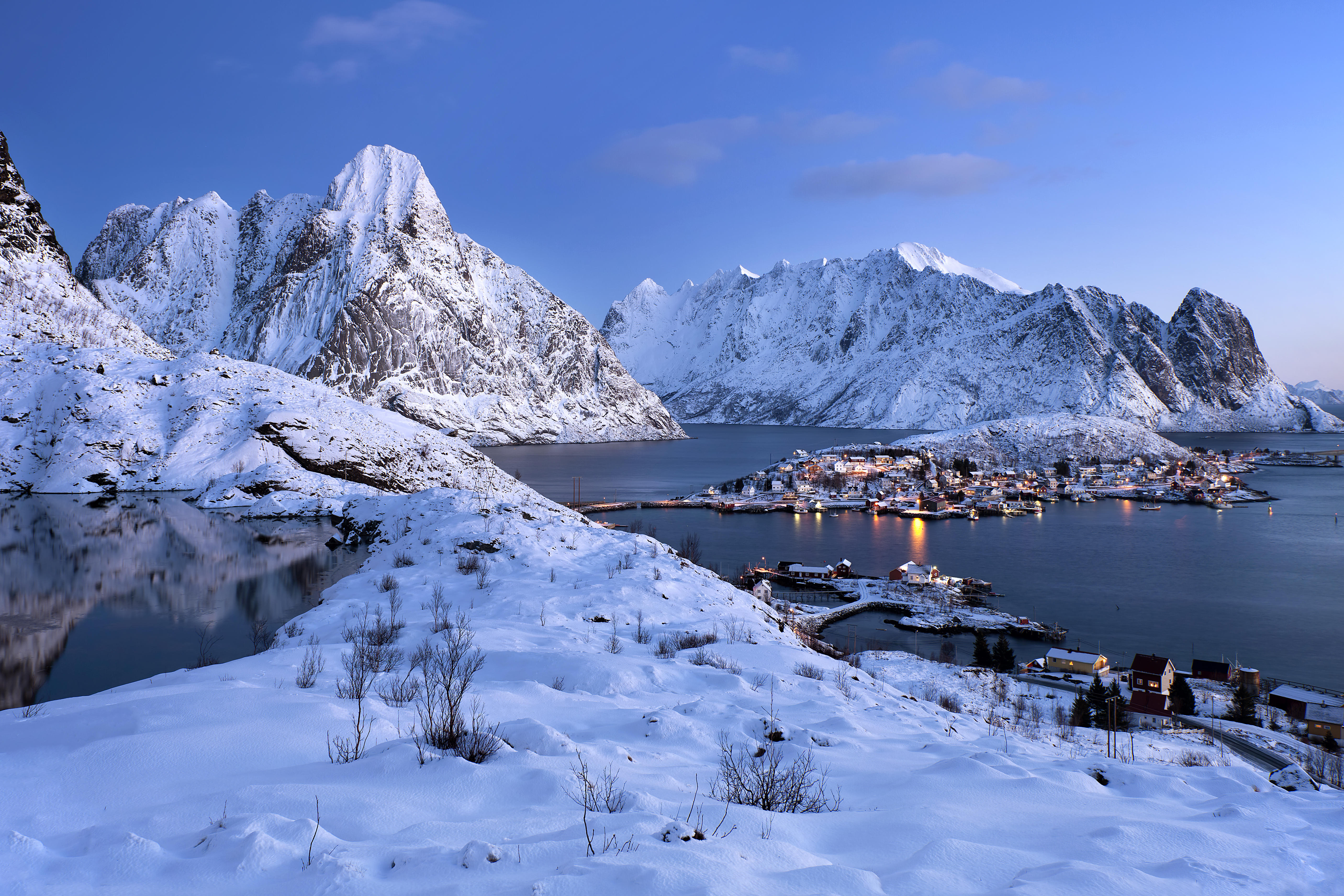 Free photo Free norway, lofoten islands photo on the phone