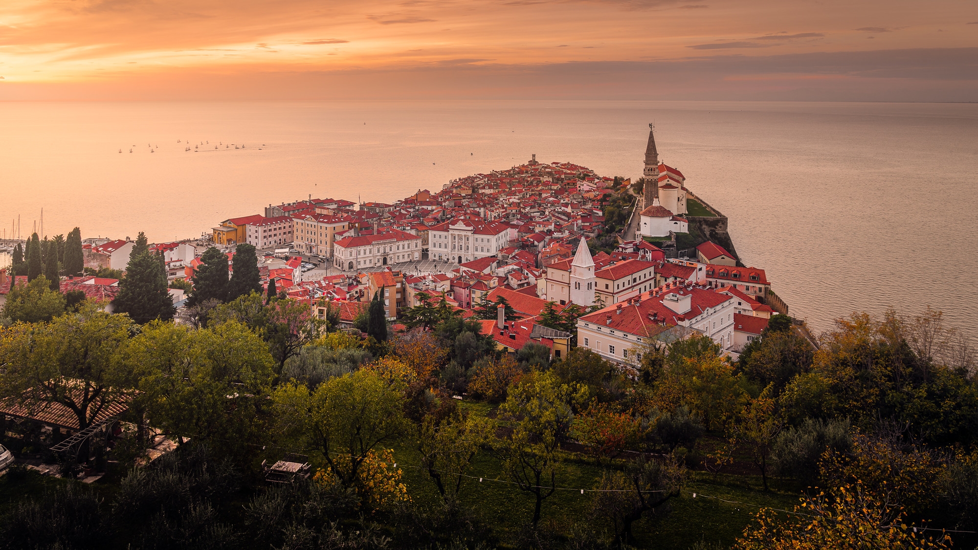 Wallpapers Piran Slovenia Istria Peninsula on the desktop