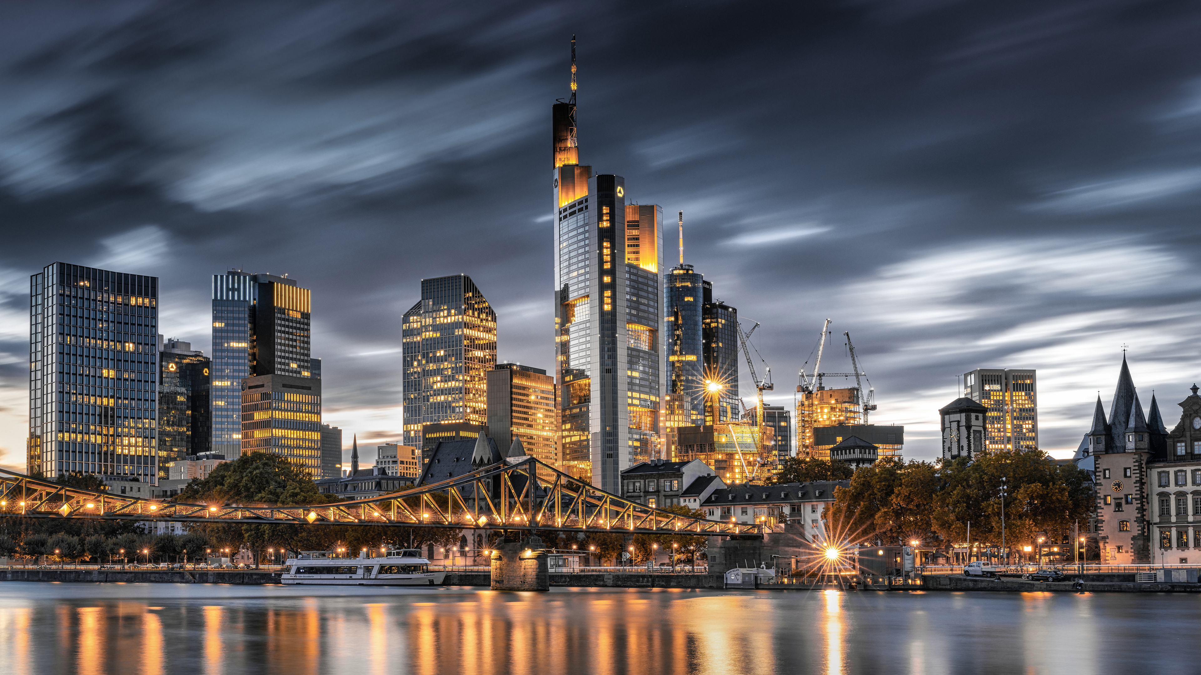 Free photo Frankfurt`s skyscrapers