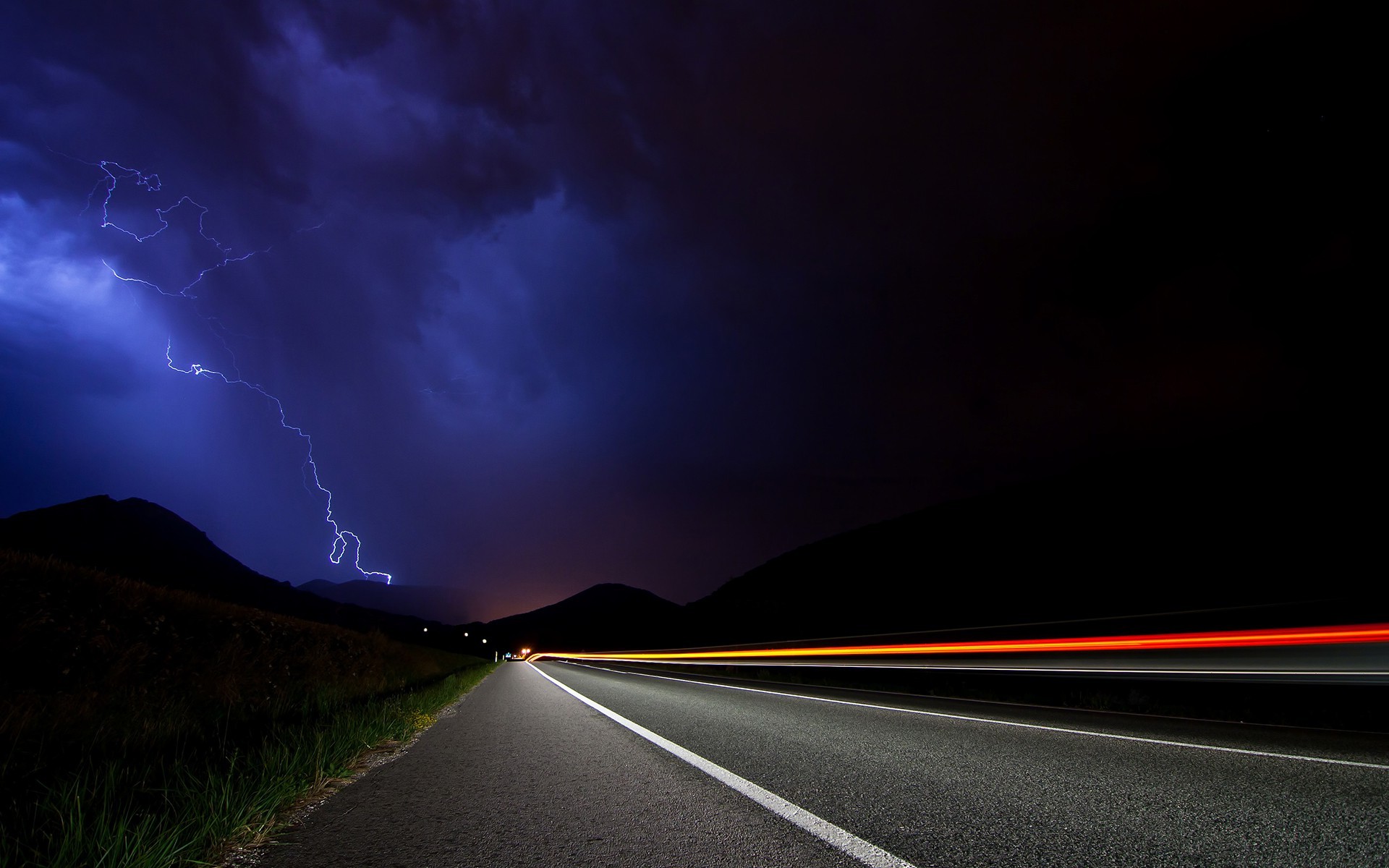 Wallpapers storm nature landscape on the desktop