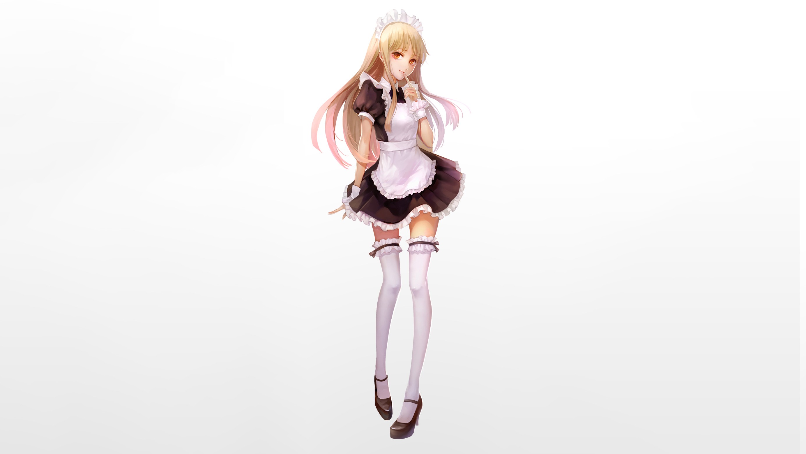 Wallpapers simple background anime anime girls on the desktop