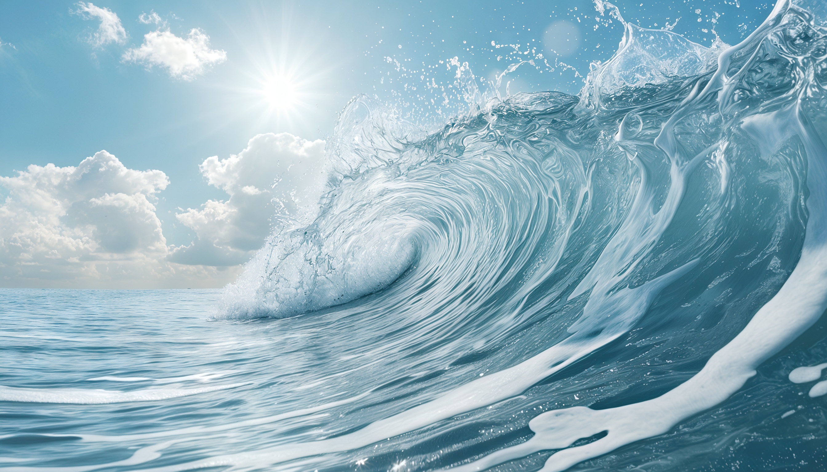 Wallpapers wave ocean sea on the desktop