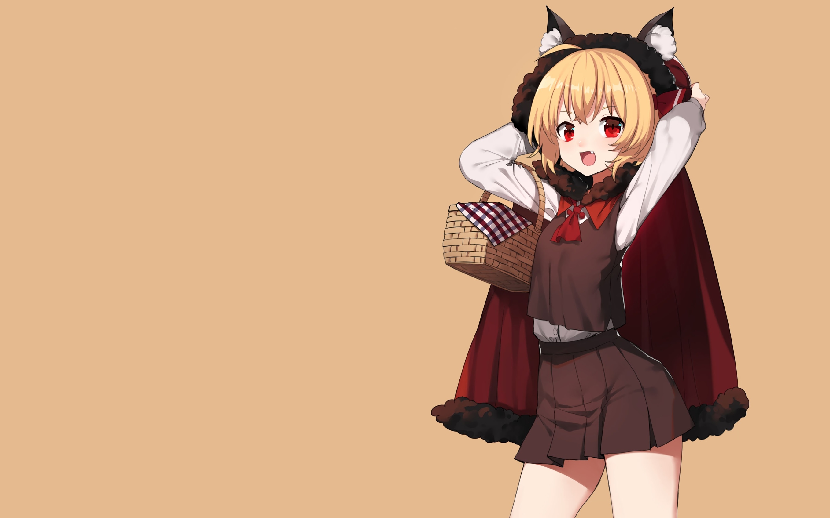 Wallpapers blonde wallpaper red riding hood girls on the desktop