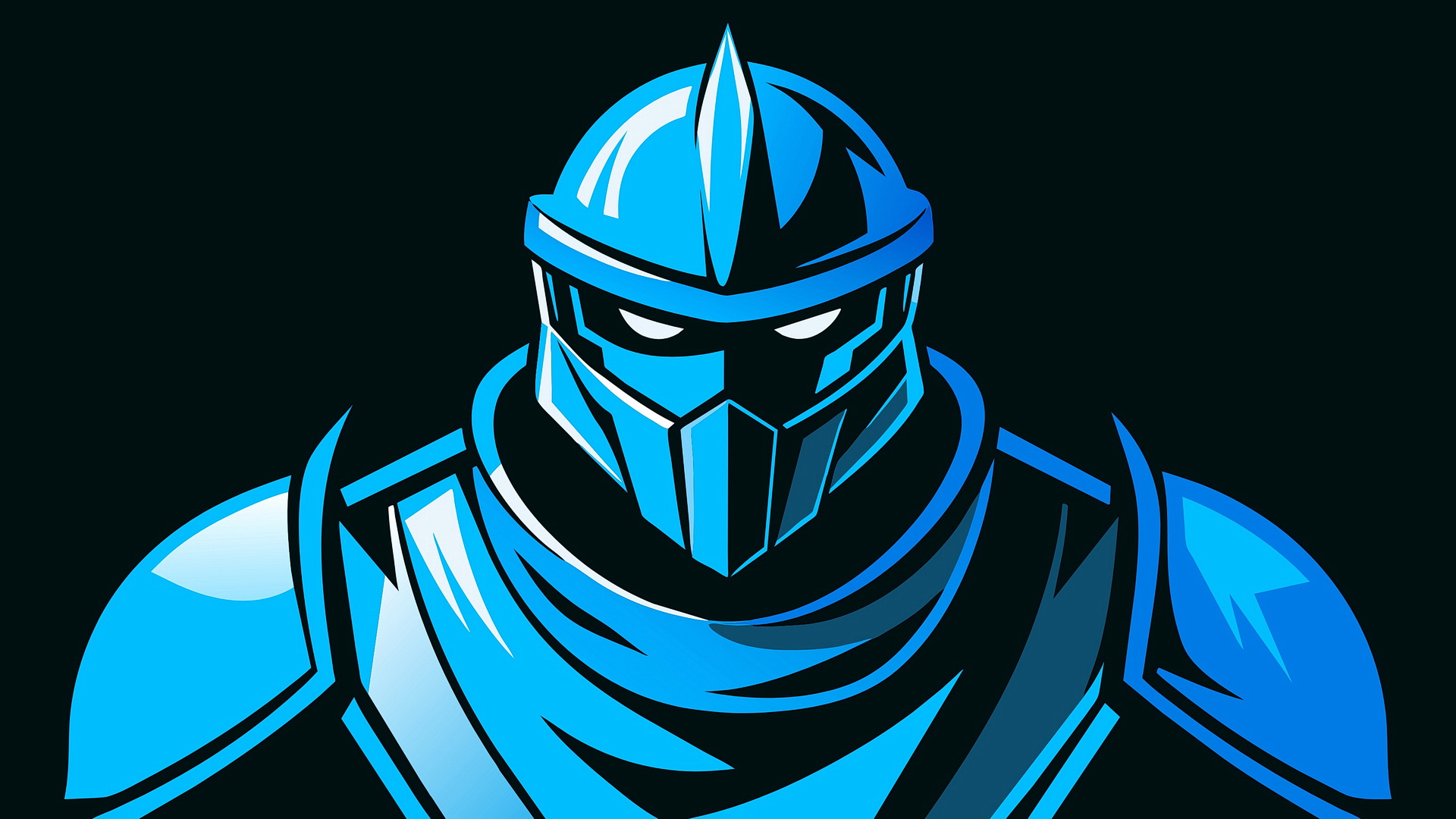 Рисунок рыцаря на черном фоне