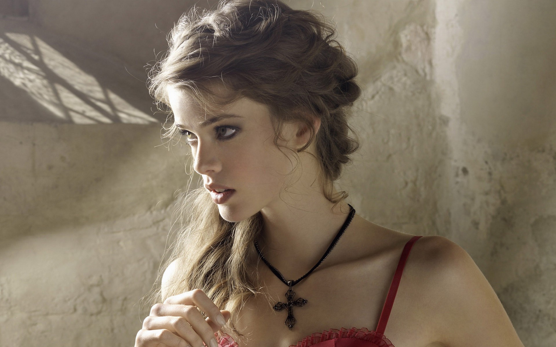 Wallpapers women model portrait on the desktop