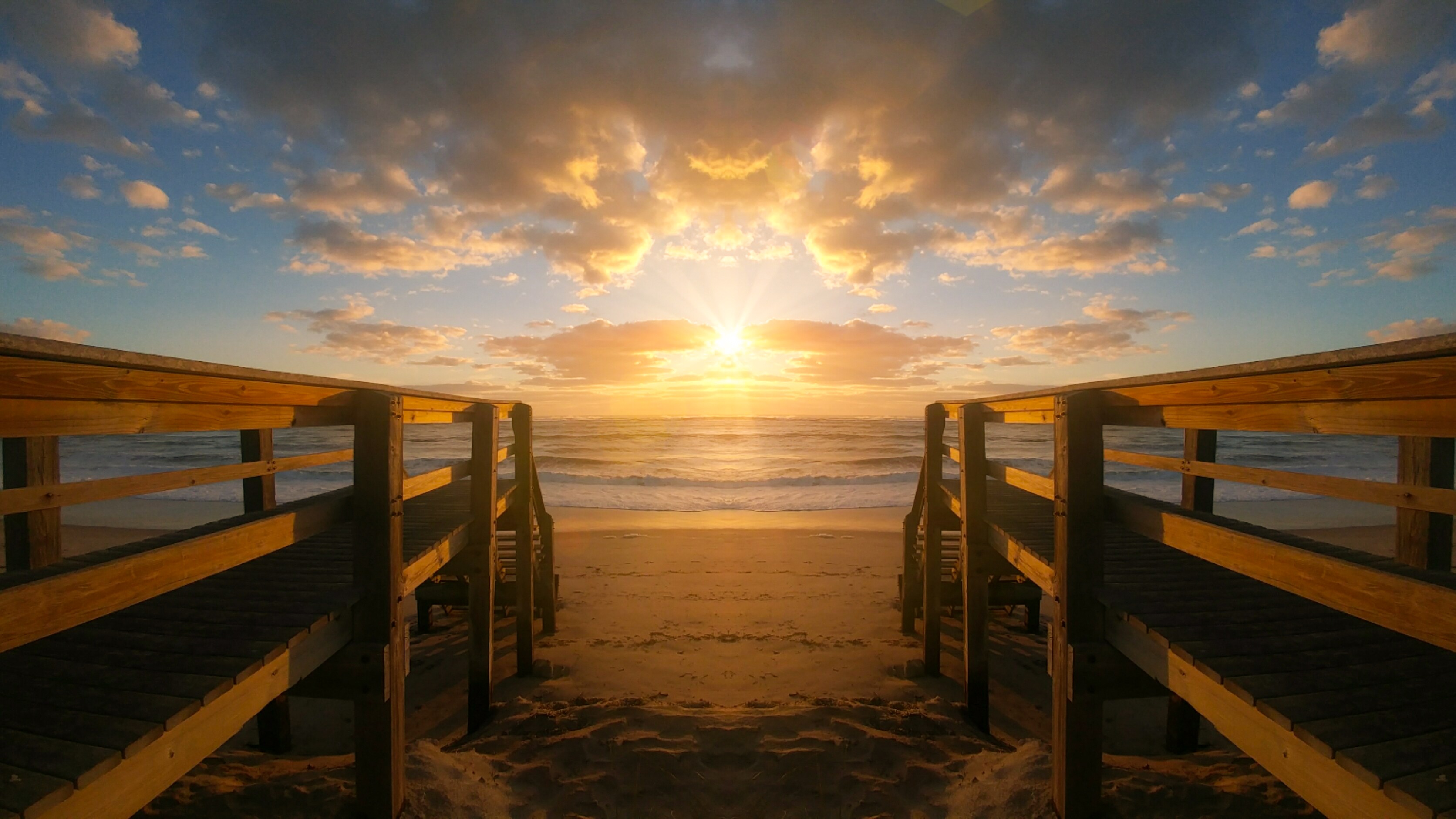 Обои закат солнца вода рассвет на рабочий стол