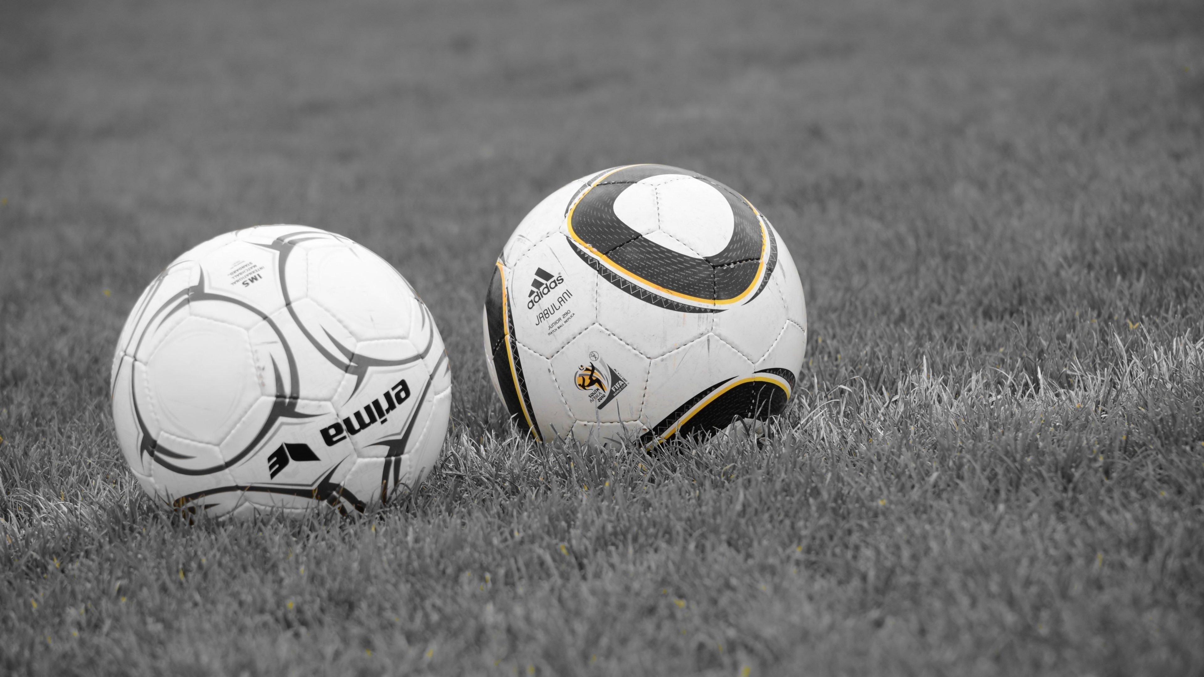 Wallpapers soccer balls field grass on the desktop