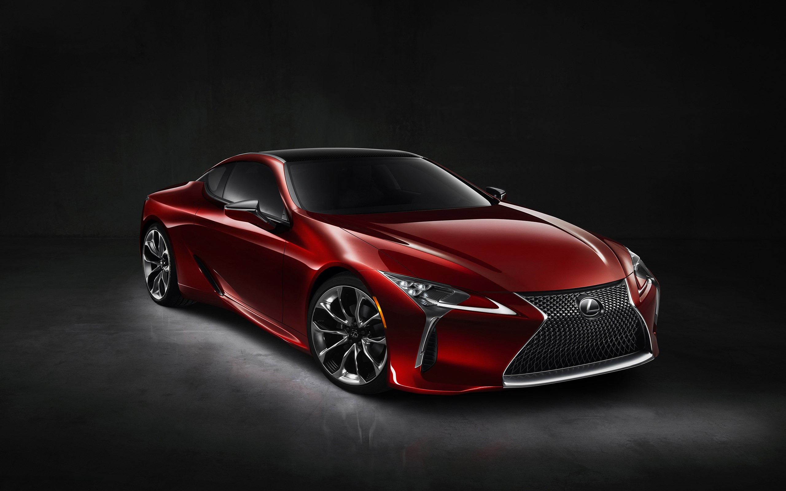 Red Lexus LC 500