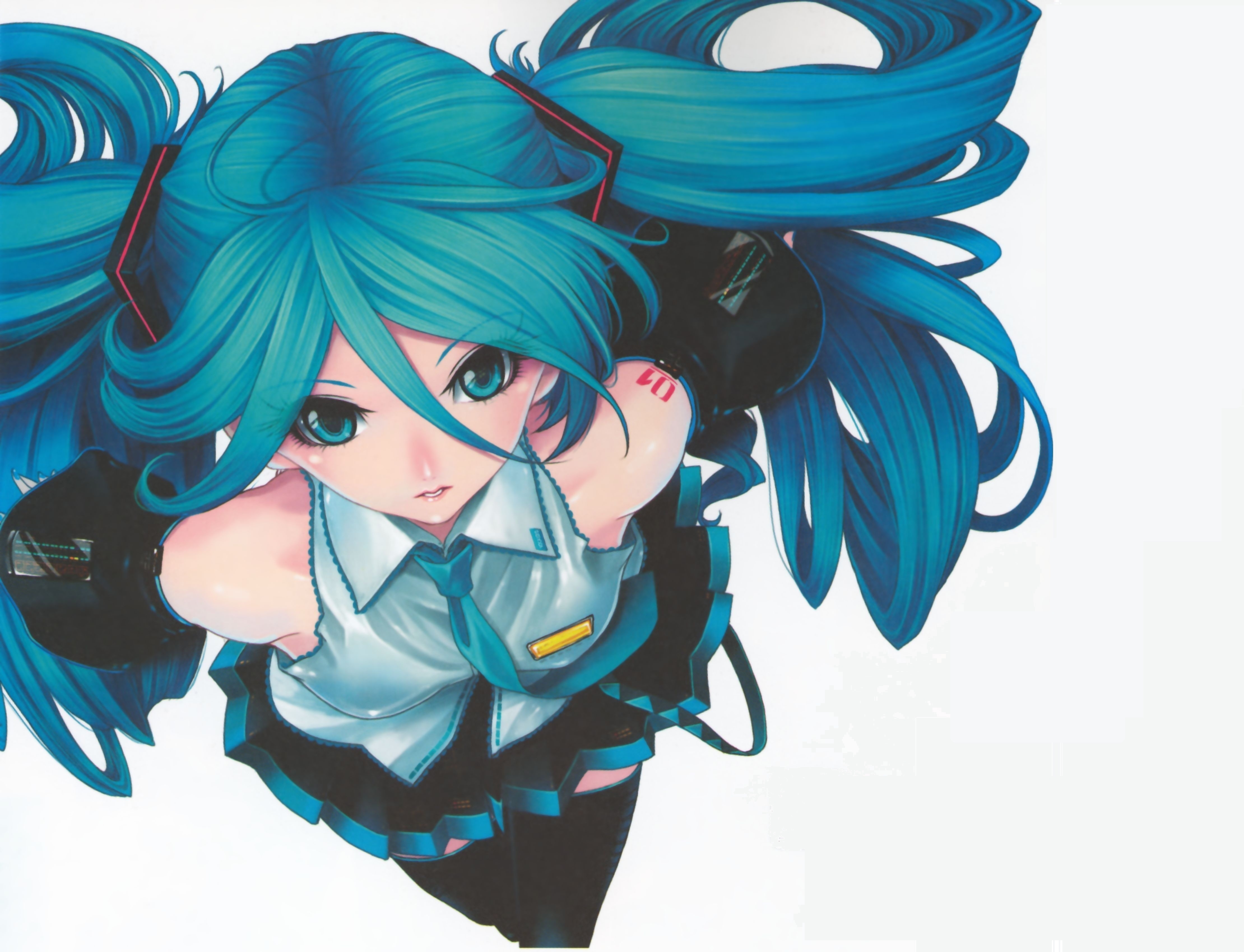 Wallpapers an anime blue hair wallpaper hatsune miku on the desktop