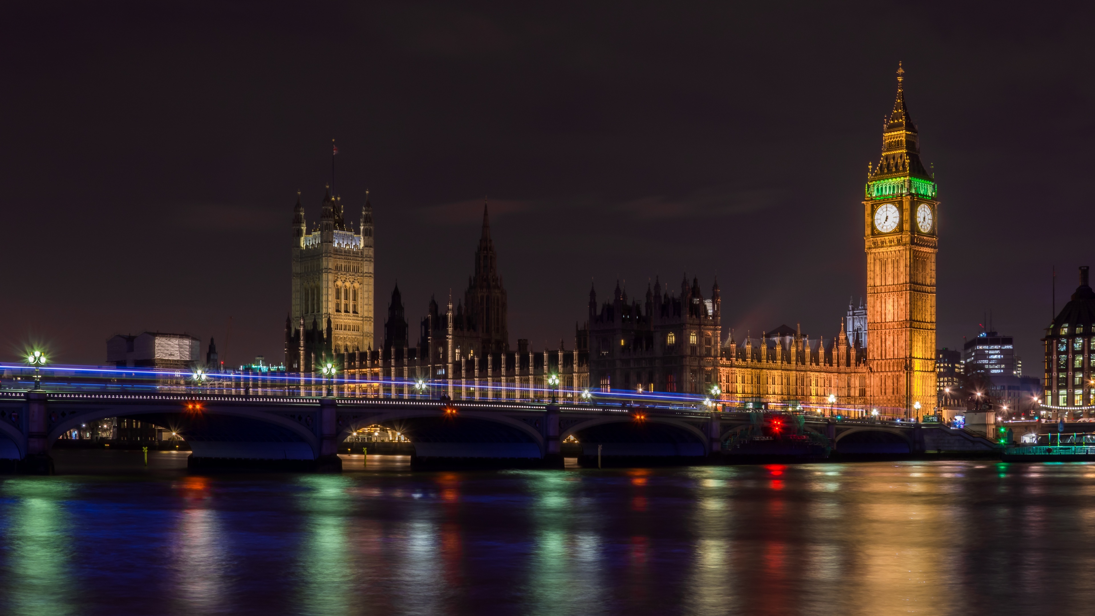 Wallpapers clock dusk Britain on the desktop