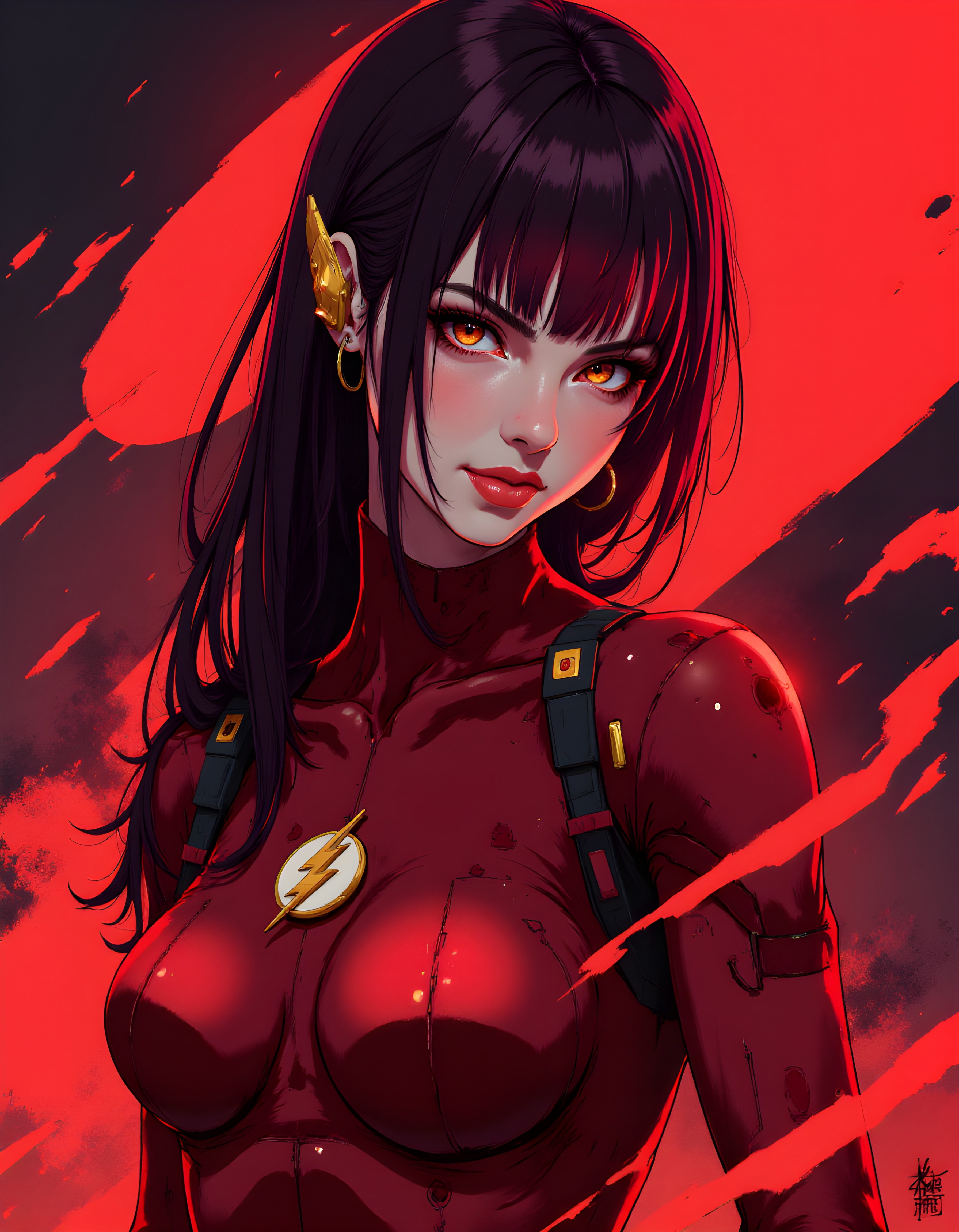 免费照片闪电女孩