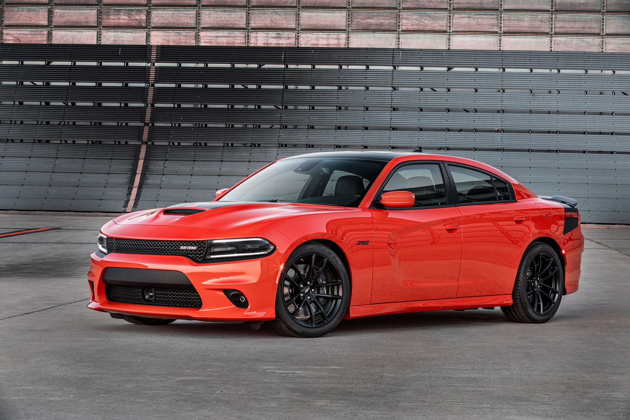Dodge Charger in red.
