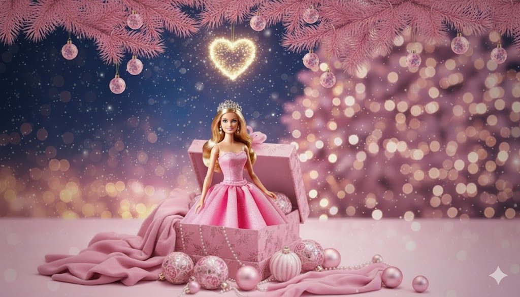 Бесплатная открытка Открытка с куклой барби