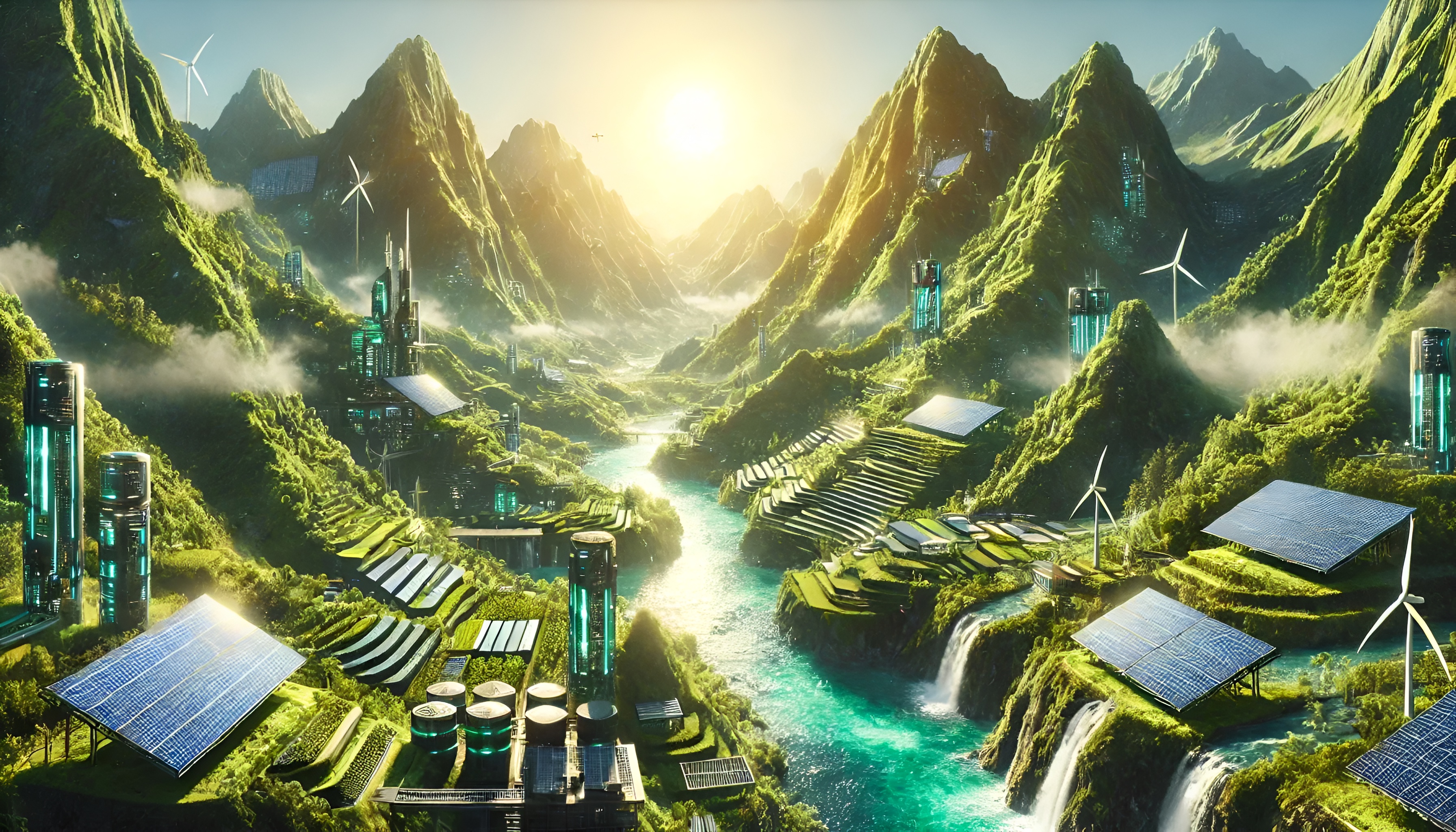 Бесплатное фото Обустроенные горы