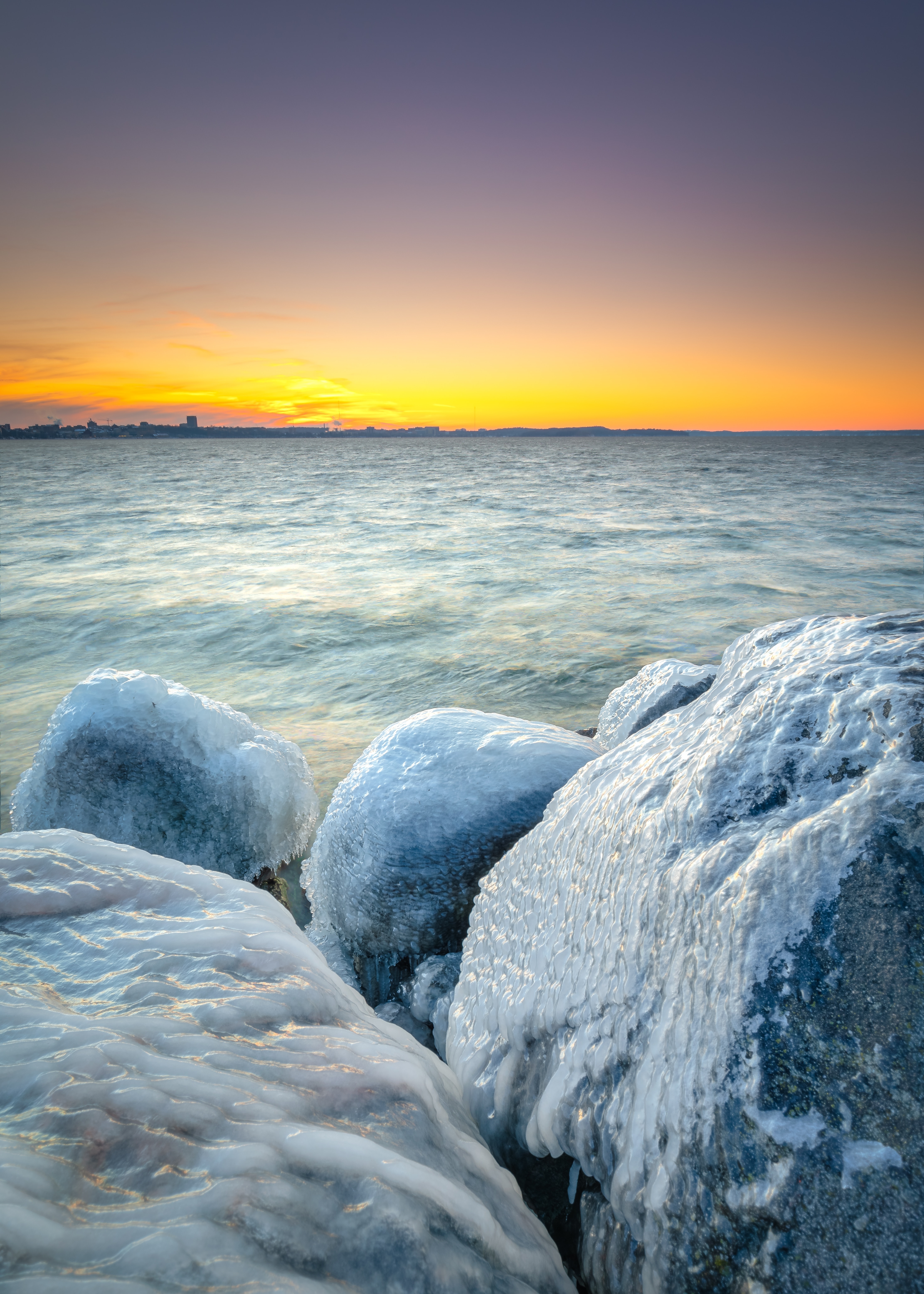 Wallpapers frozen coastlines ice snow on the desktop