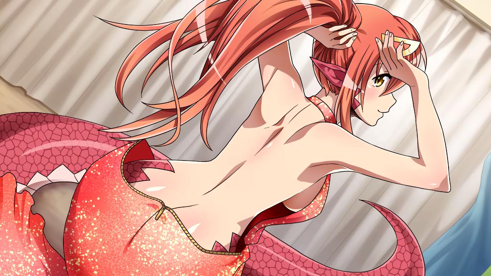 Wallpapers illustration redhead long hair on the desktop