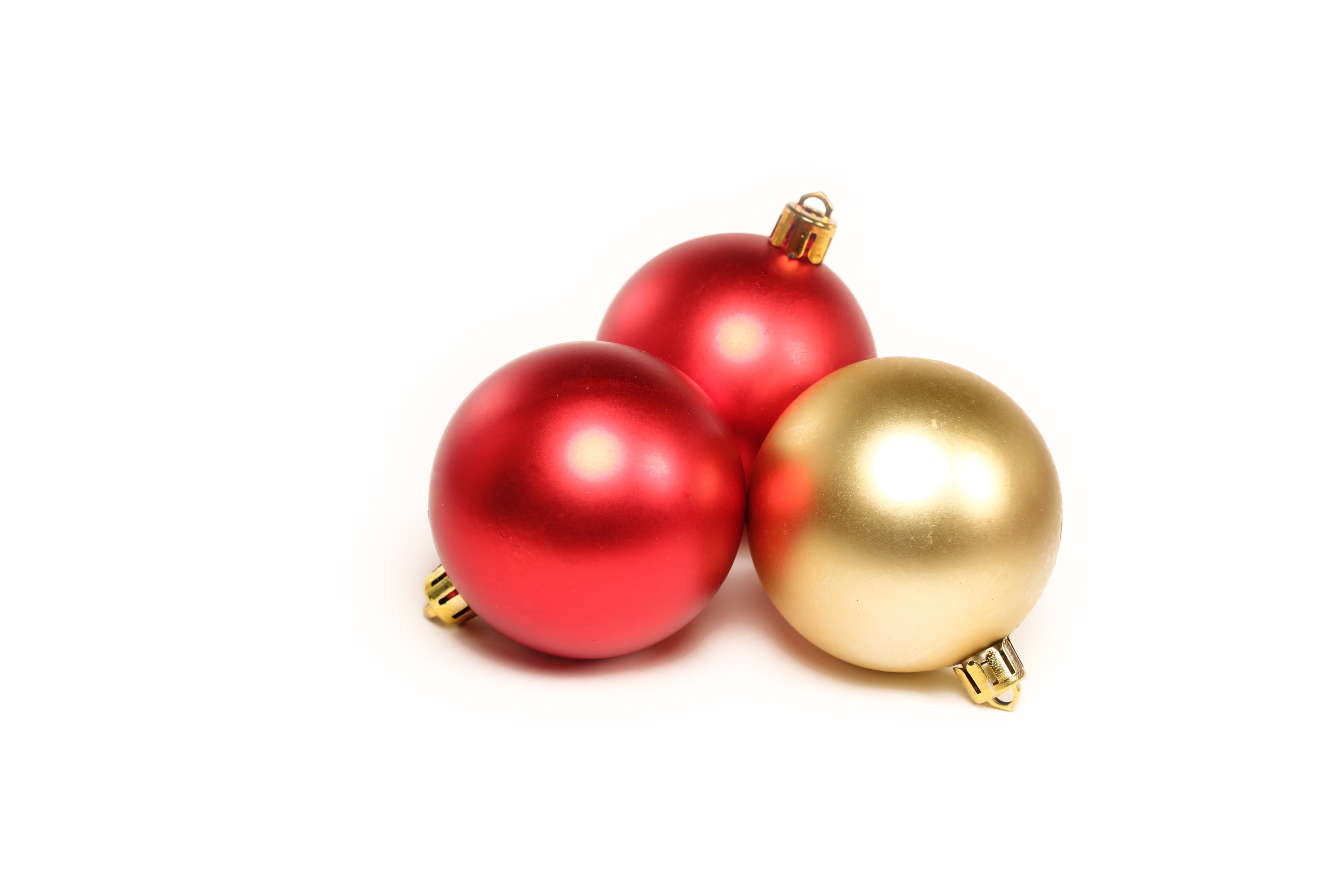 Free photo Three Christmas balls