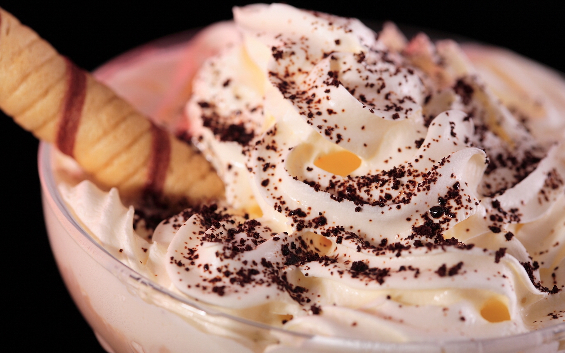 Wallpapers ice cream cocoa dessert on the desktop