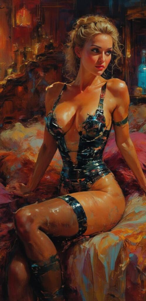 Бесплатное фото Картина поздний вечер при свечах