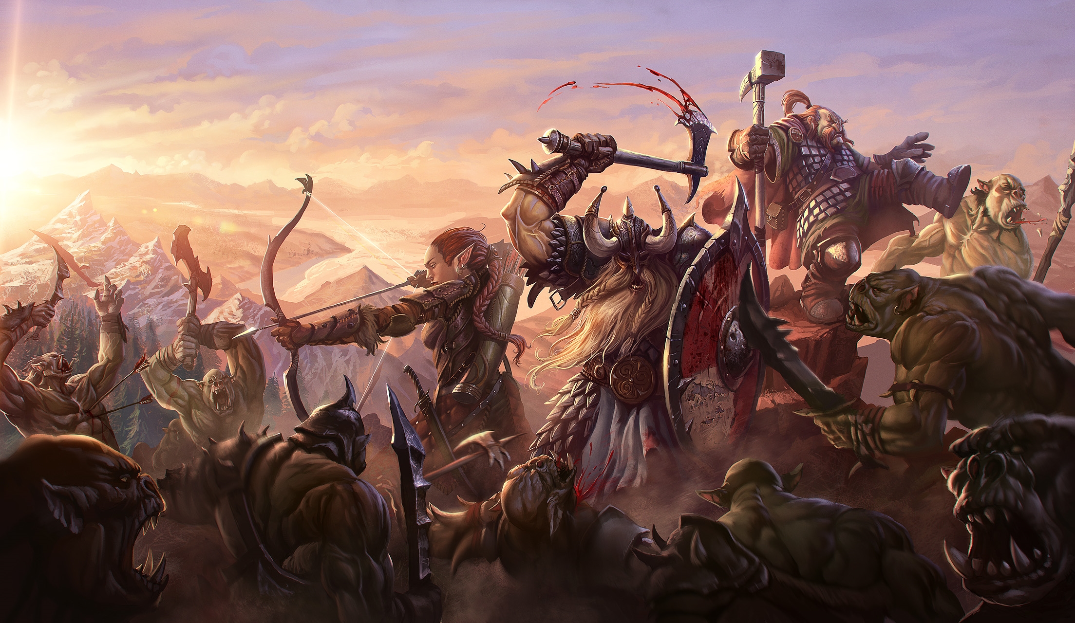 Wallpapers fantasy the battle fantastic on the desktop