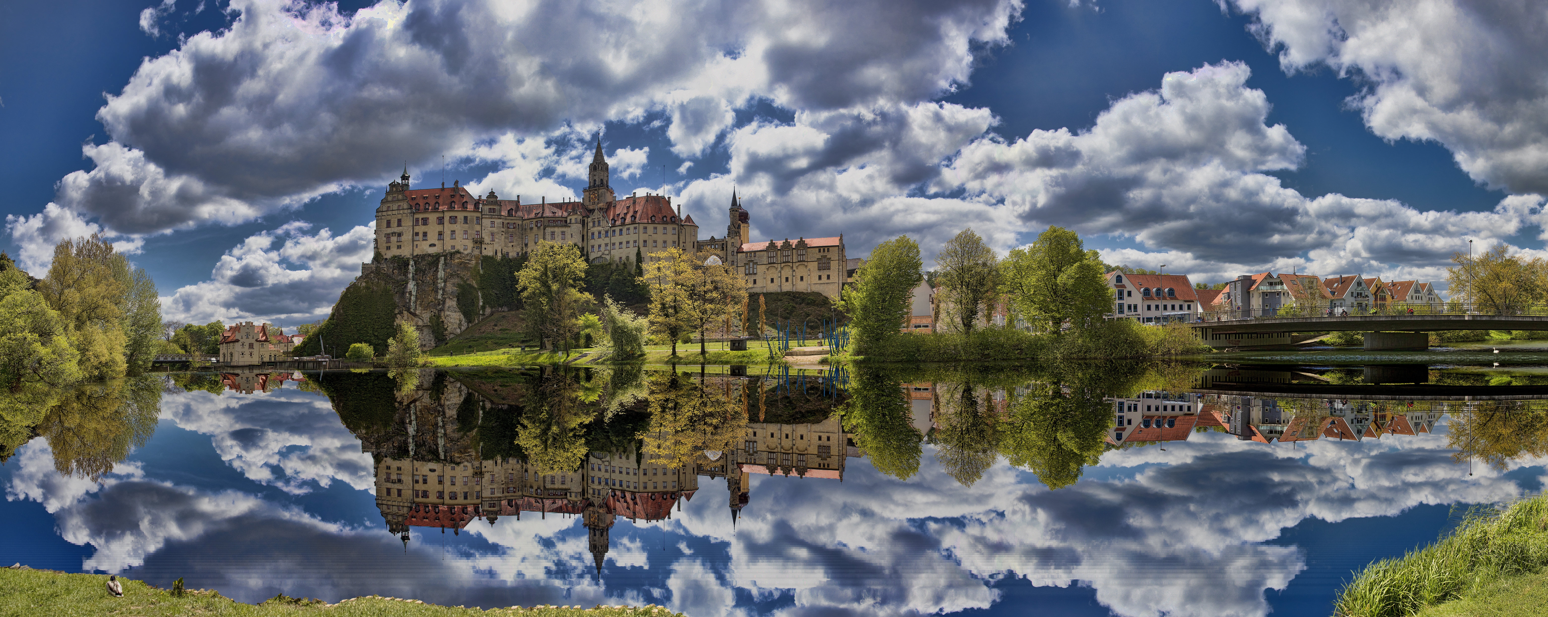 Обои Sigmaringen Castle Зигмаринген Германия на рабочий стол