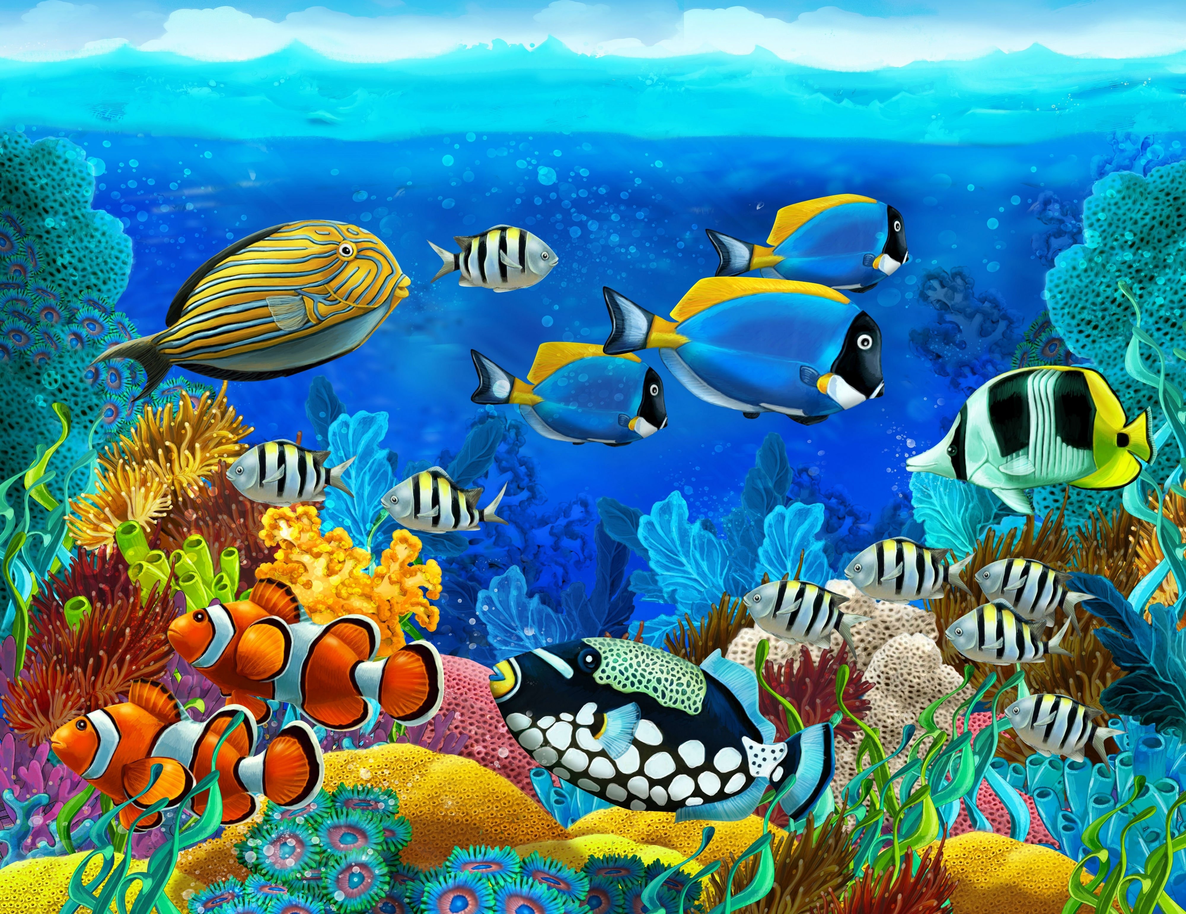 Free photo Aquarium with fish