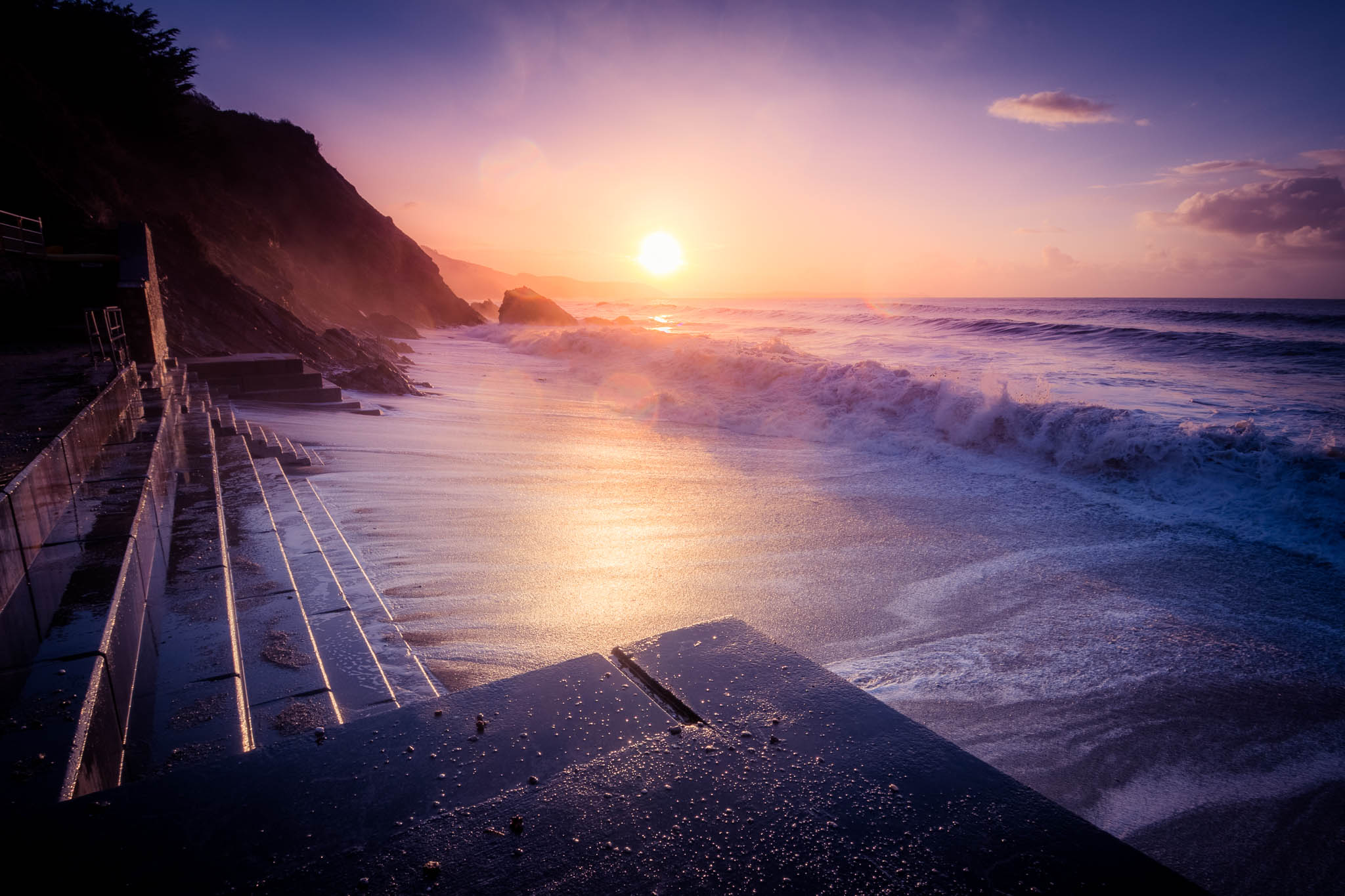 Wallpapers landscape Cornwall beach on the desktop