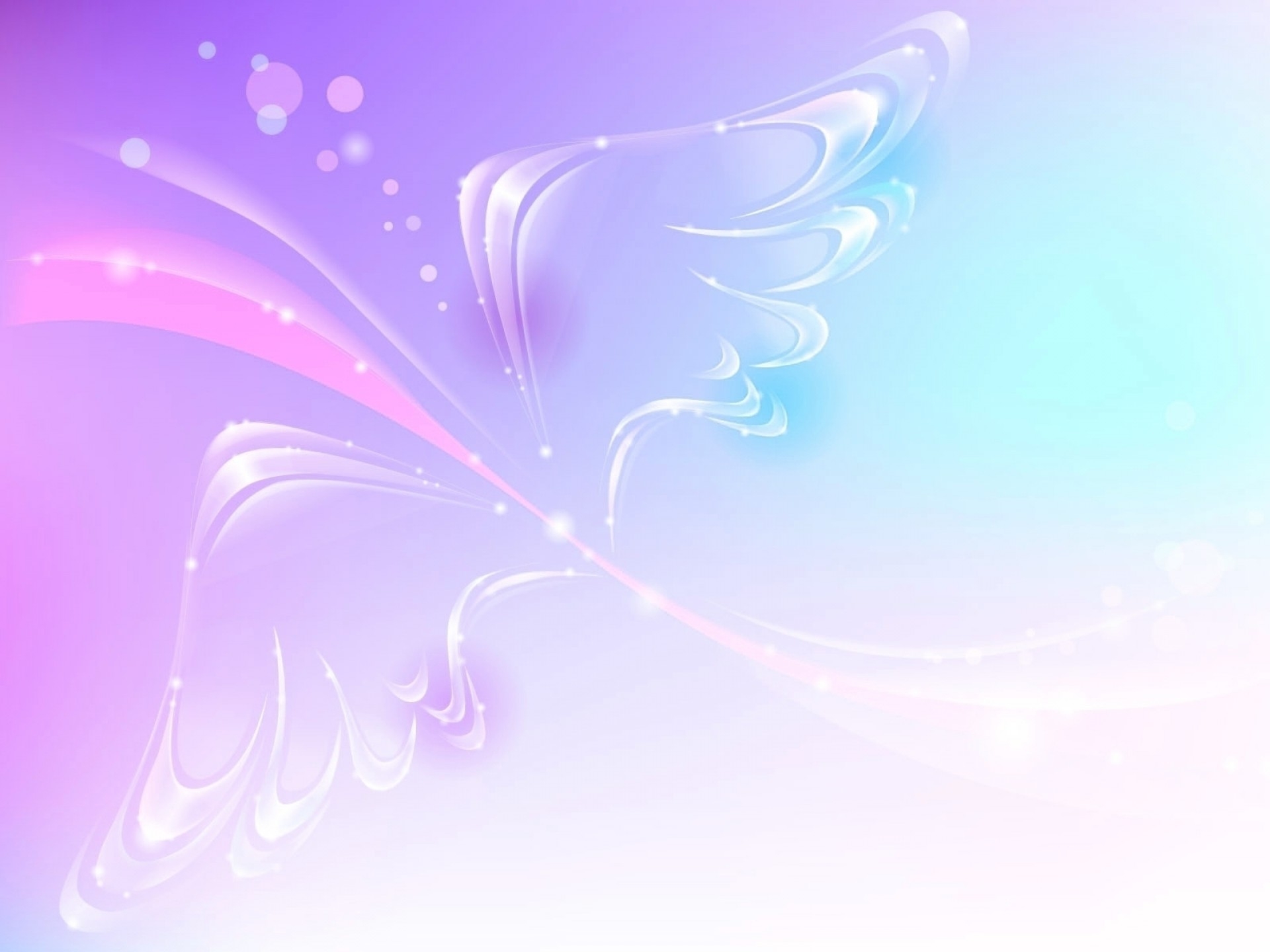 Wallpapers wings drawing soft on the desktop