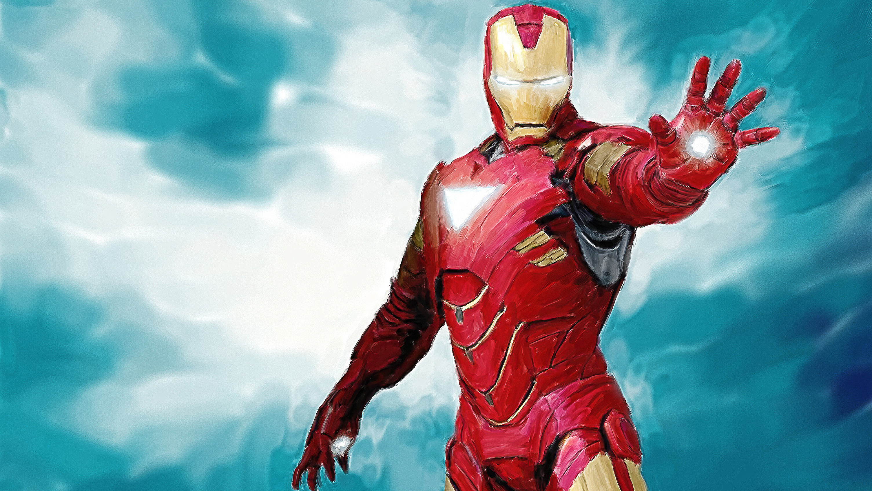 Wallpapers Iron Man digital art iron on the desktop