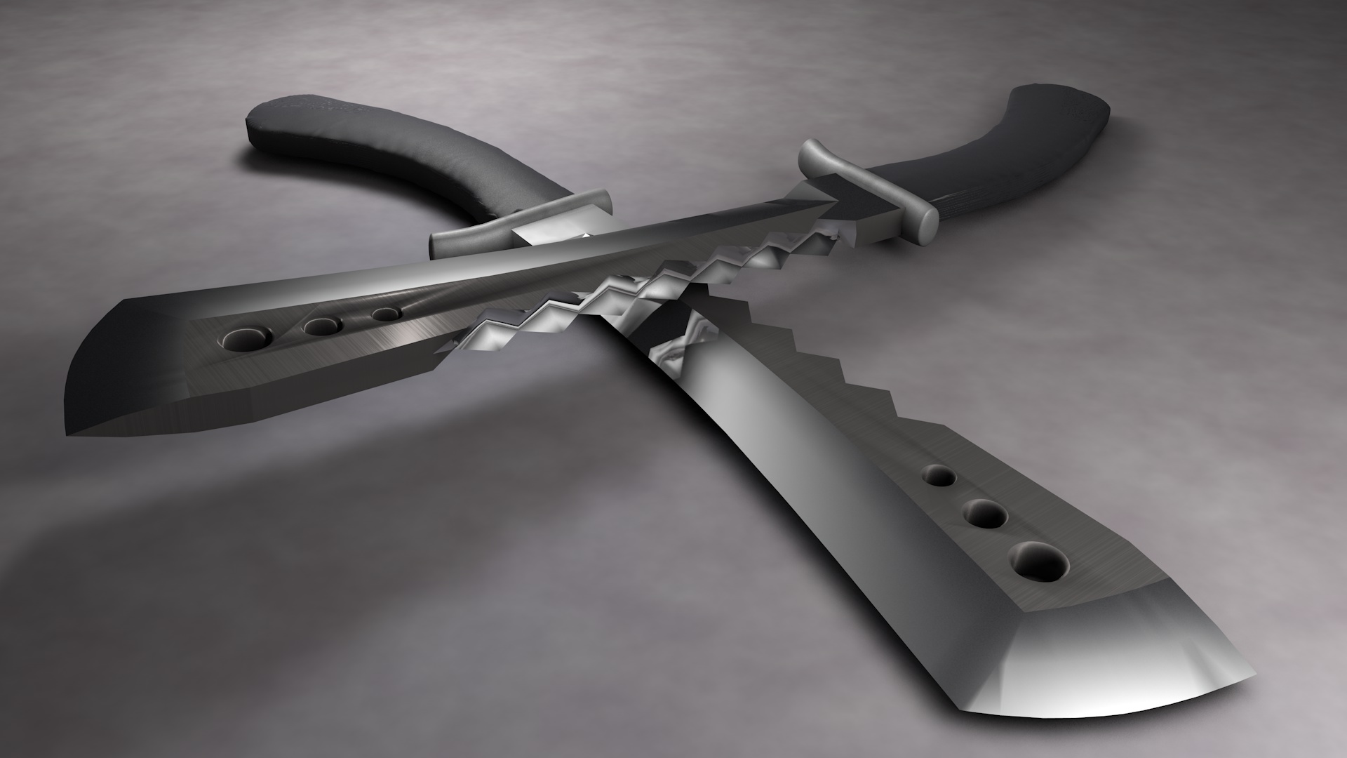 Wallpapers 3d graphics art cold steel on the desktop