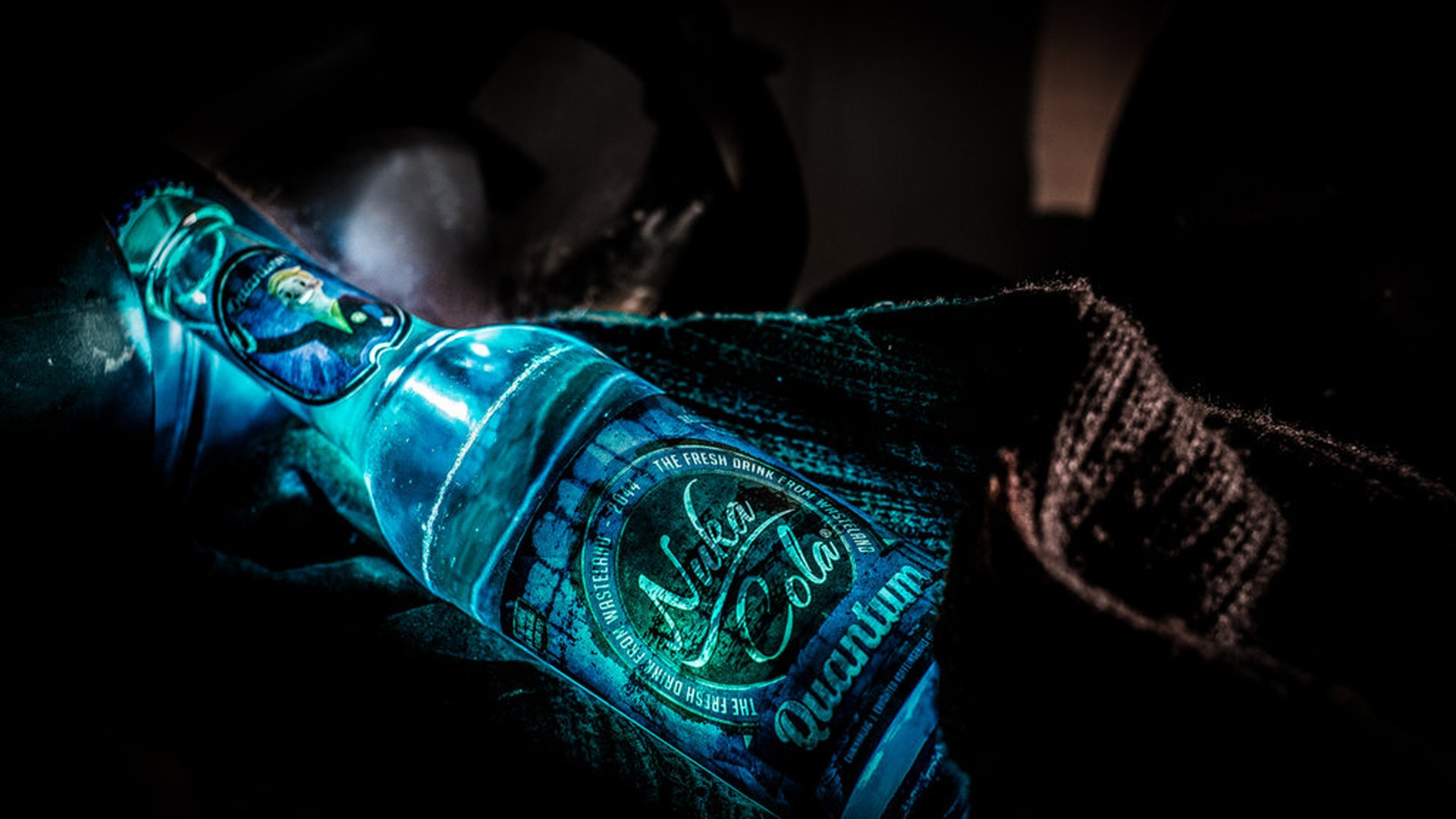 Blue nuka cola quantum bottle.